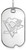 Image of Sterling Silver NHL Pittsburgh Penguins Small Dog Tag by LogoArt
