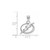 Image of Sterling Silver NHL Tampa Bay Lightning Small Pendant by LogoArt