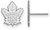 Image of Sterling Silver NHL Toronto Maple Leafs Small Post Earrings by LogoArt