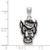 Sterling Silver North Carolina State University Large Pendant LogoArt SS076NCS