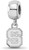 Image of Sterling Silver North Carolina State University XSmall Bead Char LogoArt SS035