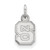 Sterling Silver North Carolina State University X-Small Pendant LogoArt SS001NCS