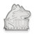 Sterling Silver Northern Illinois University Lapel Pin by LogoArt