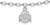 Image of Sterling Silver Ohio State University Anklet by LogoArt
