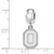 Image of Sterling Silver Ohio State University Small Dangle Bead by LogoArt (SS059OSU)
