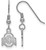 Image of Sterling Silver Ohio State University X-Small Dangle Earrings LogoArt (SS006OSU)