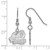Image of Sterling Silver Old Dominion University Small Dangle Earrings by LogoArt
