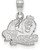 Sterling Silver Old Dominion University Small Pendant by LogoArt (SS002ODU)
