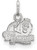 Sterling Silver Old Dominion University X-Small Pendant by LogoArt