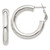 20mm Sterling Silver Omega-Back Hoop Earrings QE6637