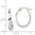 Image of 20mm Sterling Silver Oval Hoop Earrings QE3755
