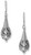 Image of Sterling Silver Oxidized Bali Pear Drop Earrings