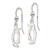Image of 25.5mm Sterling Silver Penguin Shepherd Hook Earrings