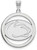 Image of Sterling Silver Penn State University L Pendant in Circle by LogoArt