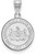 Image of Sterling Silver Penn State University Medium Crest Pendant by LogoArt
