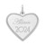 Image of Sterling Silver Personalized Graduation Heart Charm