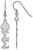 Image of Sterling Silver Phi Sigma Sigma Dangle Medium Earrings by LogoArt