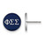 Sterling Silver Phi Sigma Sigma Enamel Post Earrings by LogoArt (SS031PSS)