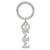 Sterling Silver Phi Sigma Sigma Key Chain by LogoArt