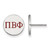 Sterling Silver Pi Beta Phi Enamel Post Earrings by LogoArt (SS032PBP)