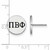 Image of Sterling Silver Pi Beta Phi Enamel Post Earrings by LogoArt (SS033PBP)