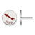 Sterling Silver Pi Beta Phi Enamel Post Earrings by LogoArt (SS047PBP)