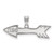 Sterling Silver Pi Beta Phi Small Pendant by LogoArt (SS035PBP)