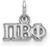Image of Sterling Silver Pi Beta Phi X-Small Pendant by LogoArt (SS001PBP)