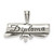 Image of Sterling Silver Polished & Antiqued Diploma Pendant