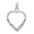 Image of Sterling Silver Polished & Shiny-Cut Heart Pendant