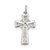 Image of Sterling Silver Polished & Textured Celtic Cross Pendant