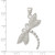 Image of Sterling Silver Polished & Textured Dragonfly Pendant