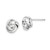 Image of Sterling Silver Polished 9mm Love Knot Post Earrings