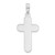 Image of Sterling Silver Polished and Matte Finish Cross Pendant