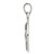 Image of Sterling Silver Polished Antiqued Finish Sagittarius Horoscope Pendant