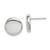Image of 12mm Sterling Silver Polished Button Stud Post Earrings