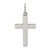 Image of Sterling Silver Polished Cross Pendant QC5831