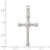 Image of Sterling Silver Polished Cross Pendant QC6655