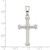 Image of Sterling Silver Polished Cross Pendant QC7241