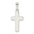 Image of Sterling Silver Polished Cross Pendant QC8119
