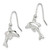 Image of 30mm Sterling Silver Polished Dolphin Dangle Earrings