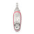 Image of Sterling Silver Polished Enamel Ballet Slipper Pendant