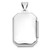 Image of Sterling Silver Polished Fancy Scroll 21mm Octagonal Locket Pendant