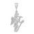 Image of Sterling Silver Polished Gabriel Blowing Trumpet Pendant