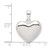 Image of Sterling Silver Polished Heart Pendant QC6749