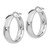 Image of 24mm Sterling Silver Polished Hinged Hoop Earrings QLE263