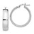 Image of 24mm Sterling Silver Polished Hinged Hoop Earrings QLE263