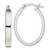 Image of 29.2mm Sterling Silver Polished Hoop Earrings QE14149