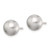 Image of 9mm Sterling Silver Polished Laser-Cut Stud Post Earrings QE11755