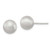 Image of 9mm Sterling Silver Polished Laser-Cut Stud Post Earrings QE11755